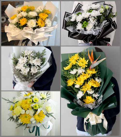 浙江省温州平阳县萧江镇江边萧村白事花束代送